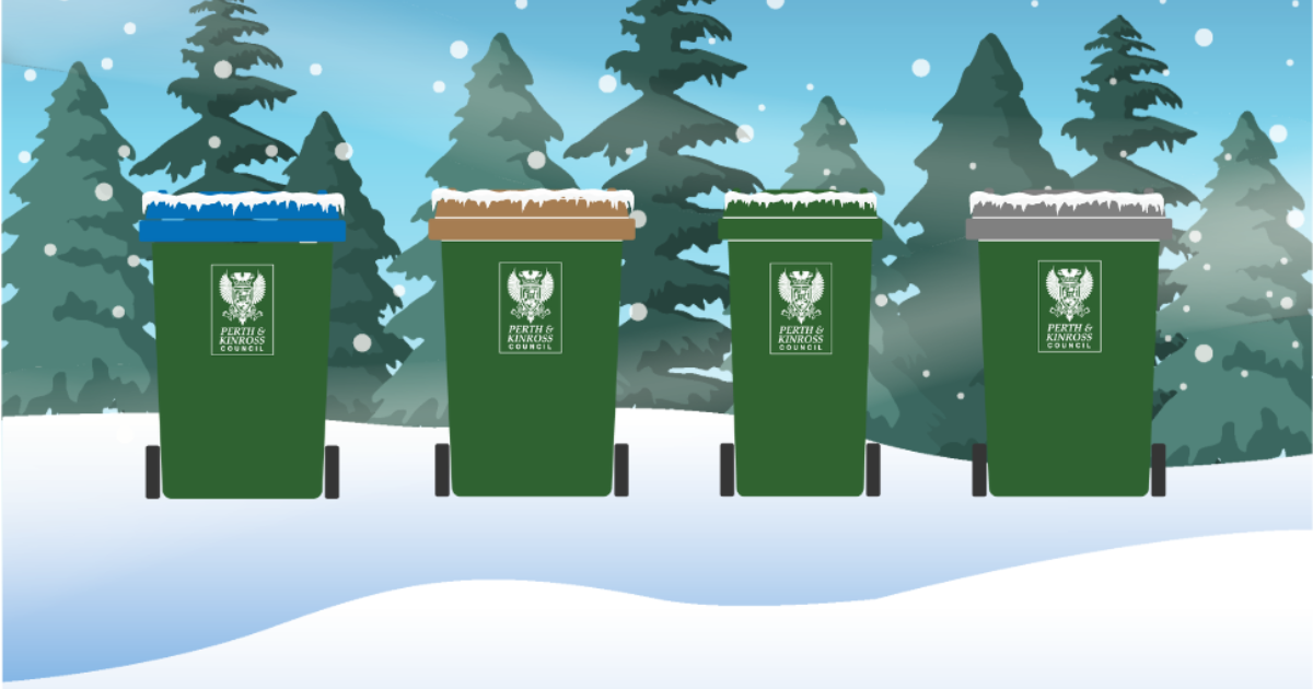 Waste and recycling collections over festive period Perth & Kinross