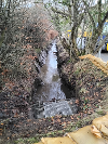 Photograph showing the Sawmill Burn at the culvert inlet at Atholl Gardens, Dunkeld after the sediment removal works