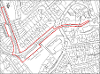 Map showing the proposed topographical survey area extents at the Craigie Burn
